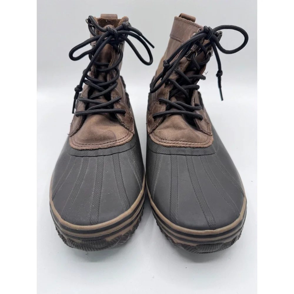 Sperry 11 Brown Duck Boots Men's Leather Rubber‎ STS21638